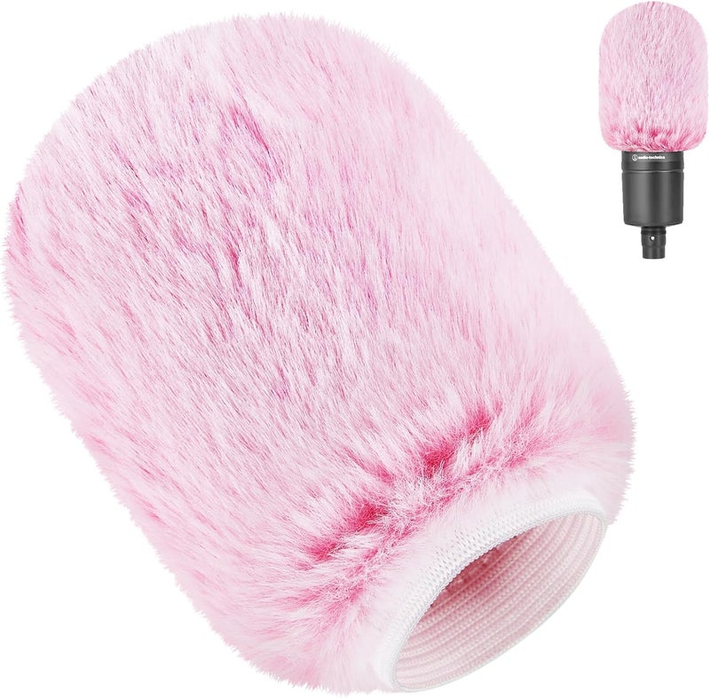 JYUVICT Pop Filter for Audio-Technica AT2020 Microphone，Mic Covers Foam with Furry Windscreen Muff Windshield Acoustic Recording Filter and Noise for AT2020USB AT2035 AT2040 AT2050 ATR2500 ATR2500X AT4040 - Image 1